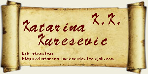 Katarina Kurešević vizit kartica